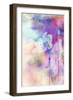 Abstract Floral Background- Watercolor Grunge Texture-run4it-Framed Art Print