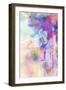 Abstract Floral Background- Watercolor Grunge Texture-run4it-Framed Art Print