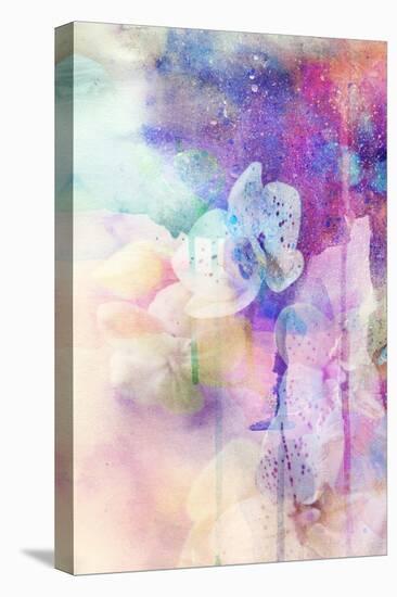Abstract Floral Background- Watercolor Grunge Texture-run4it-Stretched Canvas