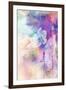 Abstract Floral Background- Watercolor Grunge Texture-run4it-Framed Art Print