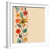 Abstract Floral Background-aispl-Framed Art Print