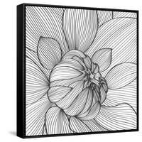 Abstract Floral Background-Helga Pataki-Framed Stretched Canvas