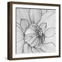 Abstract Floral Background-Helga Pataki-Framed Art Print