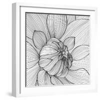 Abstract Floral Background-Helga Pataki-Framed Art Print