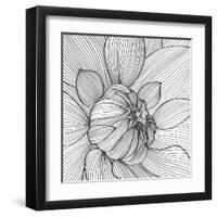 Abstract Floral Background-Helga Pataki-Framed Art Print