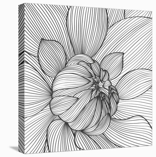 Abstract Floral Background-Helga Pataki-Stretched Canvas