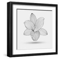 Abstract Floral Flower Lily-Helga Pataki-Framed Art Print