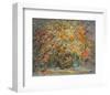 Abstract Floral Impasto Style-null-Framed Art Print