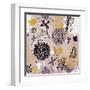 Abstract Floral Pattern in Vintage Colors-smilewithjul-Framed Art Print