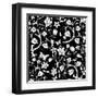 Abstract Floral Pattern-TAlex-Framed Art Print