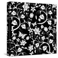 Abstract Floral Pattern-TAlex-Stretched Canvas