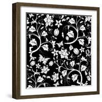 Abstract Floral Pattern-TAlex-Framed Art Print