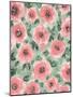 Abstract Floral Pink And Green-Matthew Piotrowicz-Mounted Art Print