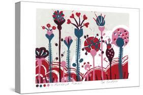 Abstract Floral-Zoe Badger-Stretched Canvas