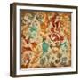 Abstract Florals 2-Jace Grey-Framed Art Print