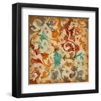 Abstract Florals 2-Jace Grey-Framed Art Print