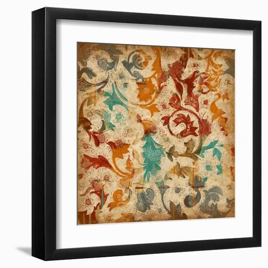 Abstract Florals 2-Jace Grey-Framed Art Print