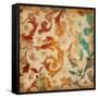 Abstract Florals Mate-Jace Grey-Framed Stretched Canvas