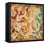 Abstract Florals Mate-Jace Grey-Framed Stretched Canvas