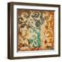 Abstract Florals-Jace Grey-Framed Art Print