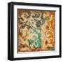 Abstract Florals-Jace Grey-Framed Art Print