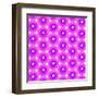 Abstract Flower Background in Shades of Radiant Orchid-amovita-Framed Art Print