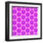 Abstract Flower Background in Shades of Radiant Orchid-amovita-Framed Art Print