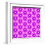 Abstract Flower Background in Shades of Radiant Orchid-amovita-Framed Art Print