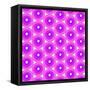 Abstract Flower Background in Shades of Radiant Orchid-amovita-Framed Stretched Canvas