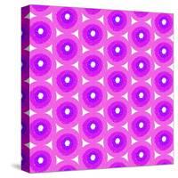 Abstract Flower Background in Shades of Radiant Orchid-amovita-Stretched Canvas