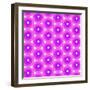 Abstract Flower Background in Shades of Radiant Orchid-amovita-Framed Art Print