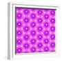 Abstract Flower Background in Shades of Radiant Orchid-amovita-Framed Art Print