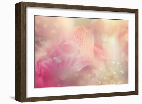 Abstract Flower Background-Timofeeva Maria-Framed Art Print