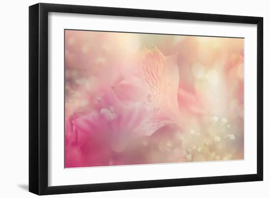 Abstract Flower Background-Timofeeva Maria-Framed Art Print