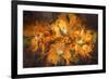 Abstract Flower Digital Painting,Illustration-Tithi Luadthong-Framed Art Print