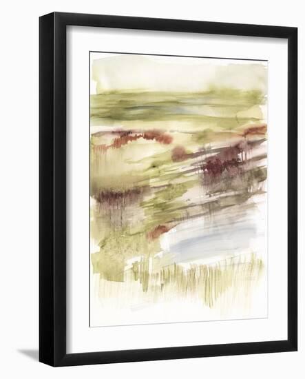 Abstract Flower Horizon II-Jennifer Goldberger-Framed Art Print