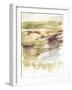 Abstract Flower Horizon II-Jennifer Goldberger-Framed Art Print