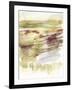 Abstract Flower Horizon II-Jennifer Goldberger-Framed Art Print