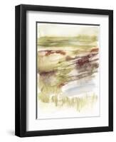 Abstract Flower Horizon II-Jennifer Goldberger-Framed Art Print
