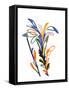 Abstract Flower Painting with Raoul Dufy and Fauvism Style. Modern and Trendy Art for Print and Pos-La Cassette Bleue-Framed Stretched Canvas