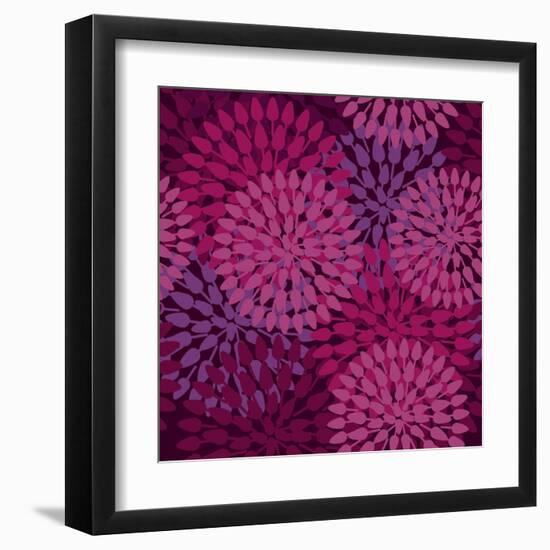 Abstract Flower Texture in Gentle Colors-Lola Tsvetaeva-Framed Art Print