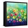 Abstract Flower Watercolor Painting-Nongkran_ch-Framed Stretched Canvas