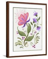 Abstract Flowers 2-Beverly Johnston-Framed Giclee Print