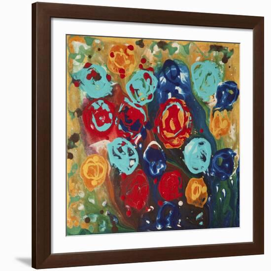 Abstract Flowers 3 - Canvas 1-Hilary Winfield-Framed Giclee Print