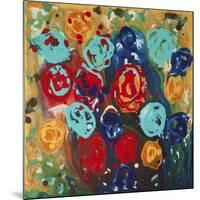 Abstract Flowers 3 - Canvas 1-Hilary Winfield-Mounted Giclee Print
