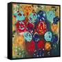 Abstract Flowers 3 - Canvas 1-Hilary Winfield-Framed Stretched Canvas