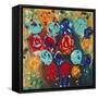 Abstract Flowers 3 - Canvas 1-Hilary Winfield-Framed Stretched Canvas