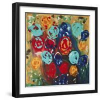 Abstract Flowers 3 - Canvas 1-Hilary Winfield-Framed Giclee Print