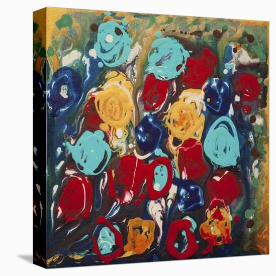 Abstract Flowers 3 - Canvas 2-Hilary Winfield-Stretched Canvas