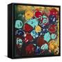 Abstract Flowers 3 - Canvas 3-Hilary Winfield-Framed Stretched Canvas